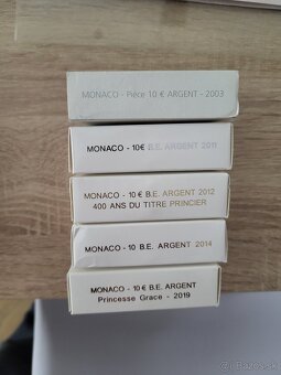 Strieborné mince monaco - 5