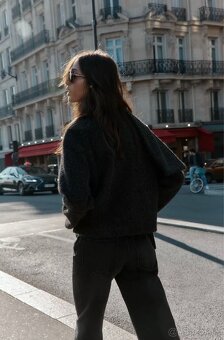 Kabát s buklé šálom nový - 5