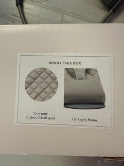 Babybjörn Ležadlo BLISS Sand grey cotton - 5