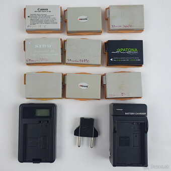 Predám akumulátor Canon LP-E8, 2x nabíjačka, 8x neorig.aku - 5