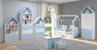 Detská posteľ domček v komplete - 5