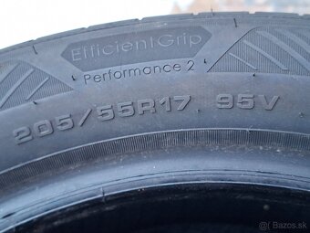 Predám letné pneu.Goodyear Efficient Grip--205/55/17-95V - 5