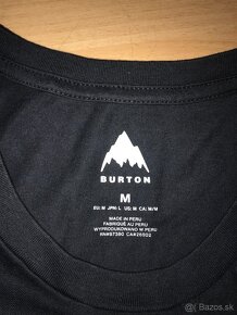 TRIČKO ČIERNE zn. BURTON veľ. M + darček - 5