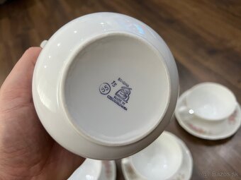 Retro čajová súprava československý porcelán Bohemia - 5