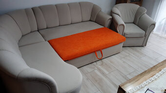 Evelina - Rohova rozkladacia sedacia súprava - 5