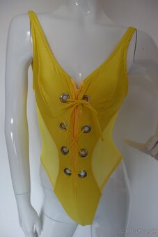 Žlté jednodielne dámske plávky - 5