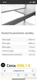 Predám skladový regálový sistem - 5