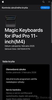 Apple Magic Keyboard pre iPad Pro 11” 2024 (M4) - 5