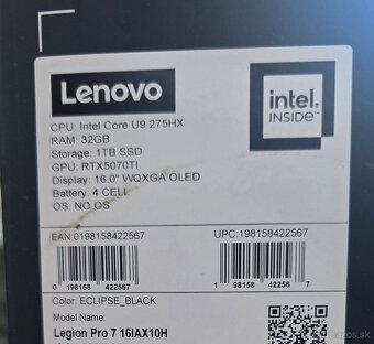 Novy nerozbaleny LENOVO Legion Pro 7 - 5