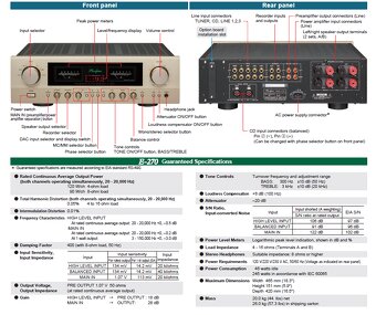 Predám zosilňovač ACCUPHASE E-270. - 5