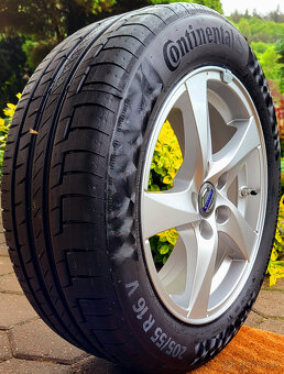 alu R16 5x108, orig. Volvo (pneu Continental 205/55, NOVÉ) - 5