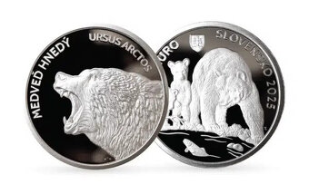 Fauna a flóra na Slovensku 2025 - 3x 3,33 € strieborné mince - 5