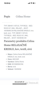 Relaxacne kreslo Celina Home - 5