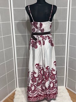 Dámske dlhé šaty s opaskom - 5