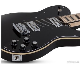 Schecter tele PT Fastback, čierna - 5