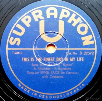 Čtyři staré šelakové gramodesky v obalech, 78 ot./min. - 5