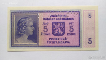 Bankovky Protektorát - 5