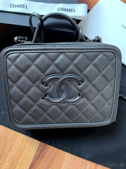 Kožená kabelka Chanel Vanity Taška - 5