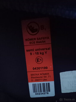 Autosedacka Britax Romer Safefix Plus - 5