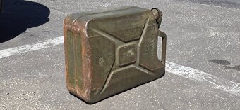 Plechová bandaska / kanister 20 litrový z roku 1955 - 5