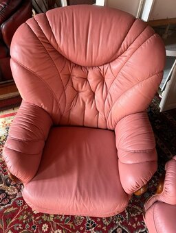 Italská kožená sedačka 3+1+1, 4667 - 5