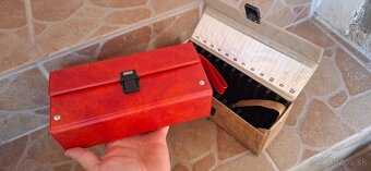 Retro vintage Kufrik box na mc kazety Nové - 5