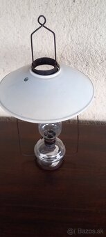 Starožitná závesná petrolejová lampa - 5