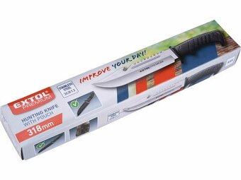 Lovecká dýka EXTOL PREMIUM – 318 mm, antikoro + nylonové puz - 5