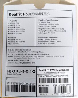 Sluchátka Realfit F3 - 5