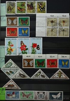 Známky - fauna - motýle a hmyz - 5