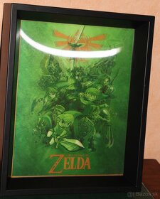 Legend of ZELDA 3D Lenticular Frame Nintendo / Limitovaná ed - 5