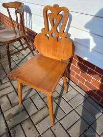 Drevene stoličky - vyrezávané - 5