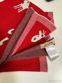 Krásna červená deka s motívom zebry pre detičky, Nová - 5