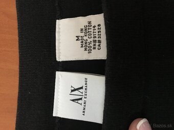 ARMANI EXCHANGE originál black/white dámske tricko S/M - 5