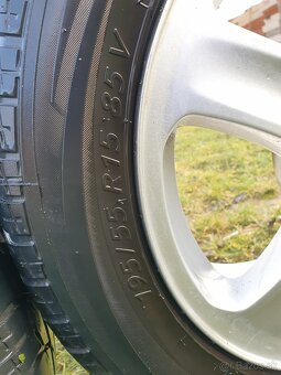 195/55r15 letné pneumatiky+disky - 5