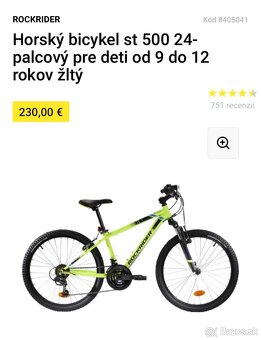 Predam detsky horský bicykel zn. Rockrider ST500 20-palcový - 5