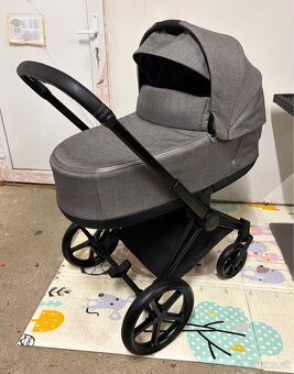Kočík Cybex Priam Matt Black Manhattan Grey - Trojkombinácia - 5