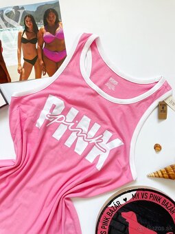 Victoria’s Secret PINK ružove tričko L - 5