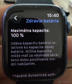 Predám Apple watch 7 -45mm modré - 5