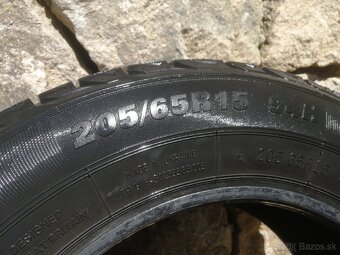 Zimná sada pneumatík Premiorri 205/65r15 v dobrom stave. - 5