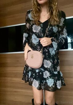 Dámske kvetované žlté šaty - 5