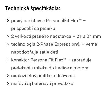 Odsávačka mlieka Medela - elektrická - 5