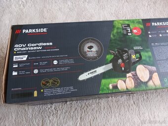 Predám aku reťazovú pílu Parkside PPKSA 40 Li-B2 - 5