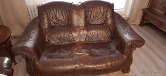 Predám koženú sedačku 2+3 - 5