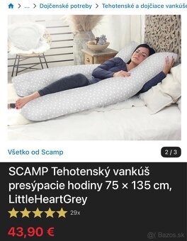 Tehotenský vankúš 70x135cm - 5