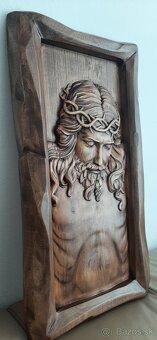 Drevený obraz Ježiš Kristus V-65,Š-34 hr.-4cm. - 5