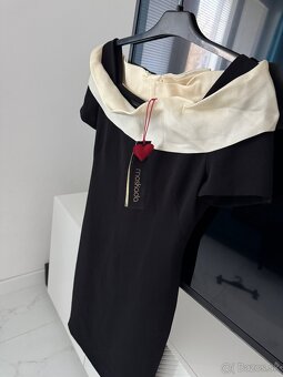 Moskada saty vestido cuello talianske luxusne saty - 5