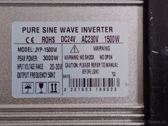 Menic napatis -inverter 24v/220v , 1500watt - 5