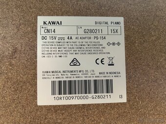 kvalitny elektricky klavir Kawai CN14 - 5