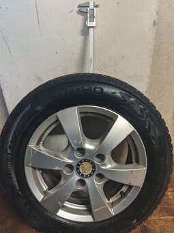 Zimne Kumho 195/65/r15 na diskoch - 5